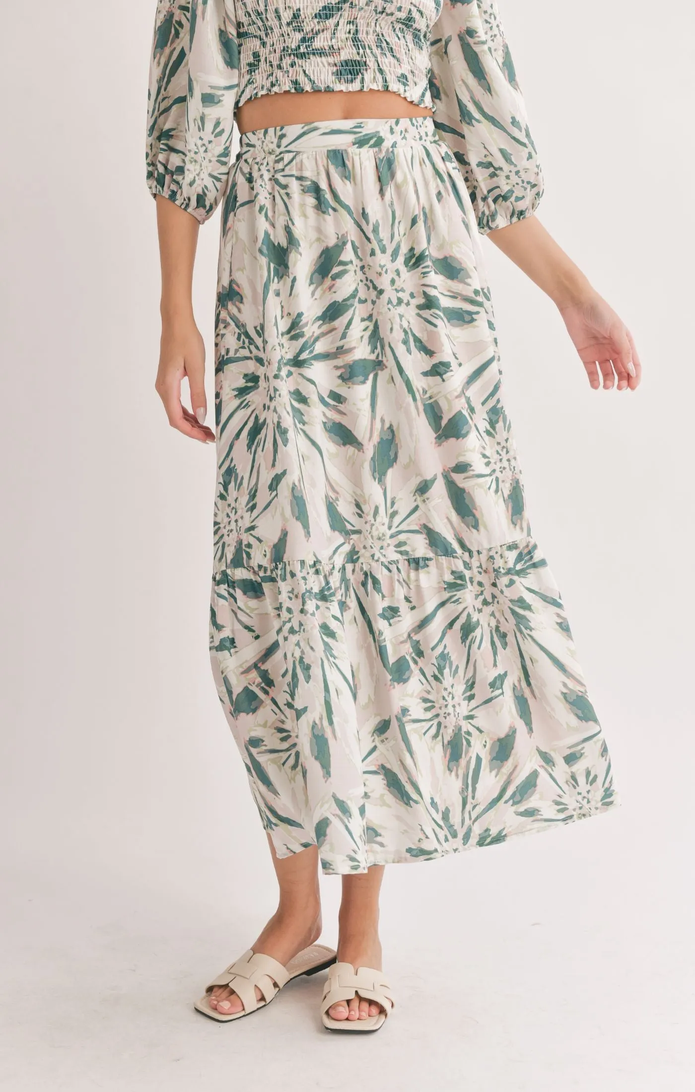 Moon & Back Tiered Maxi Skirt