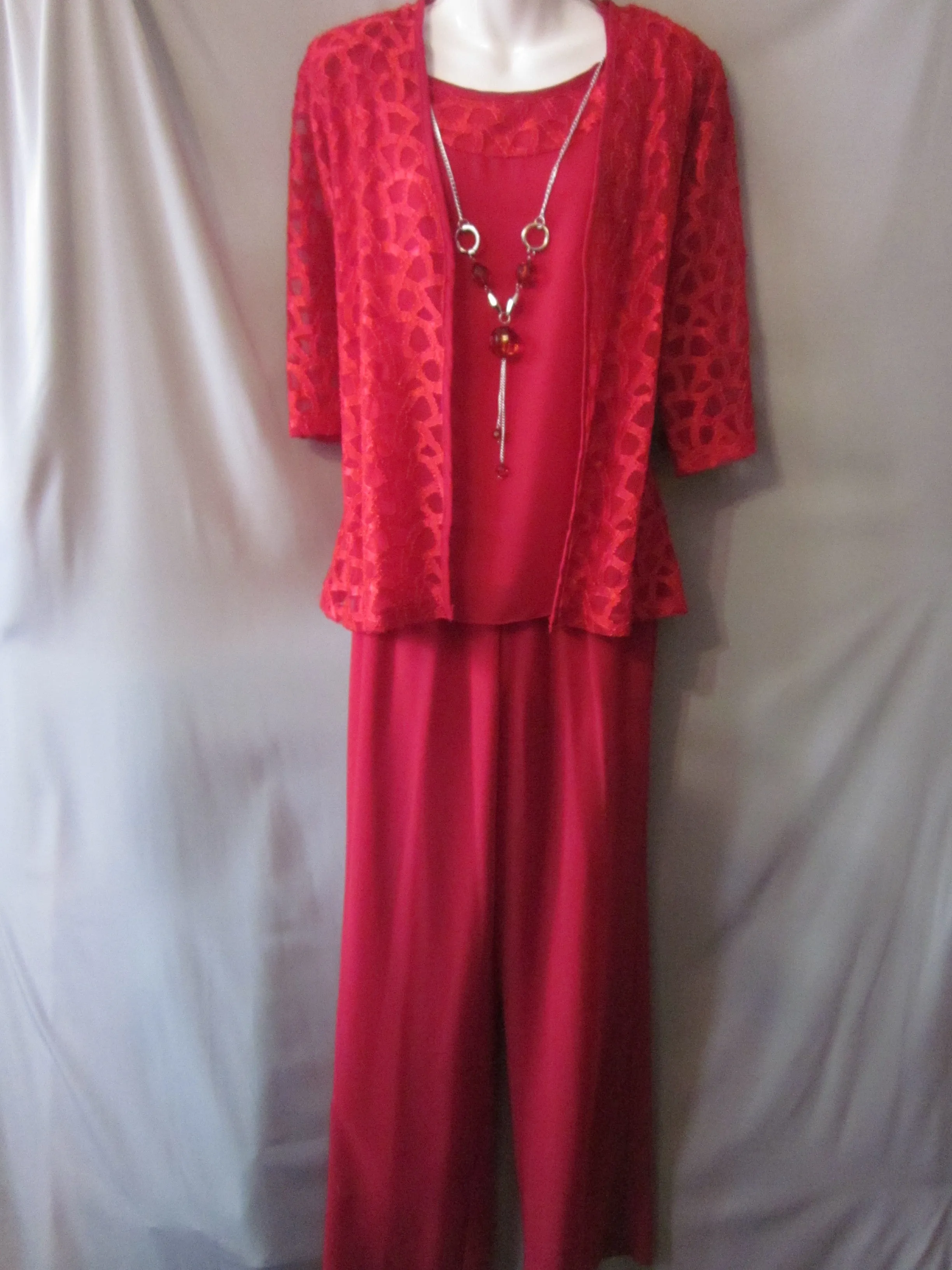 Mother of Bride Pantsuit With Jacket Size Medium Style W1507