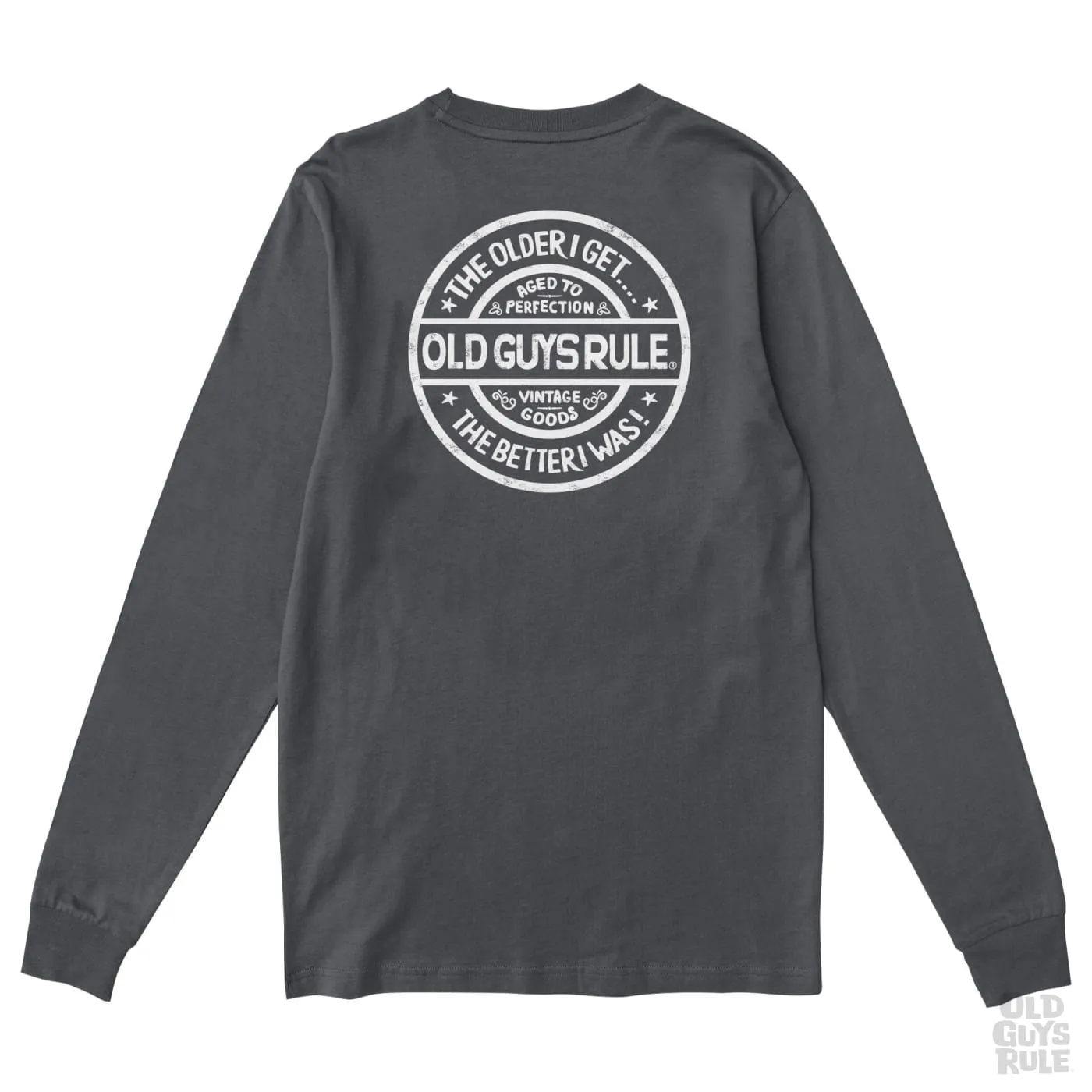 'Natural Traction' Long Sleeve T-Shirt - Charcoal