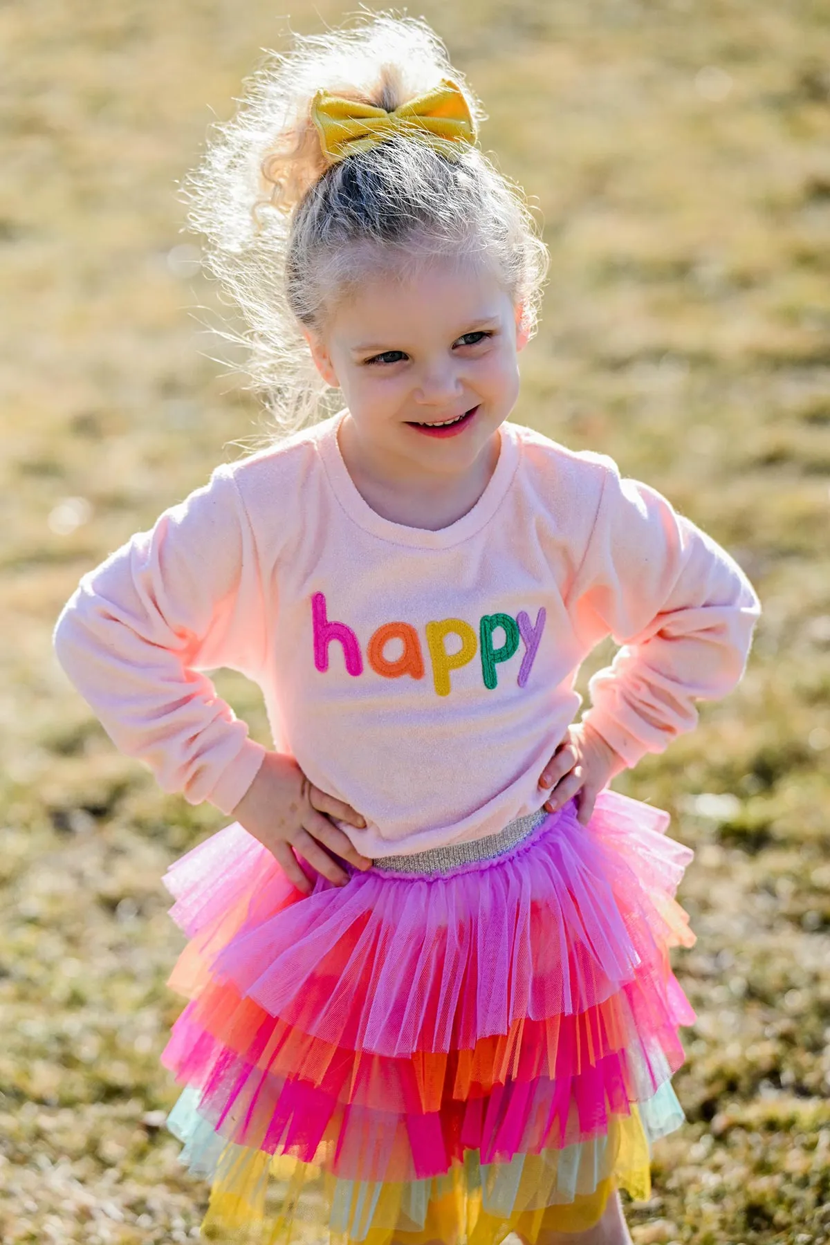 oh baby! Ombre Layered Skirt - Brightest Rainbow