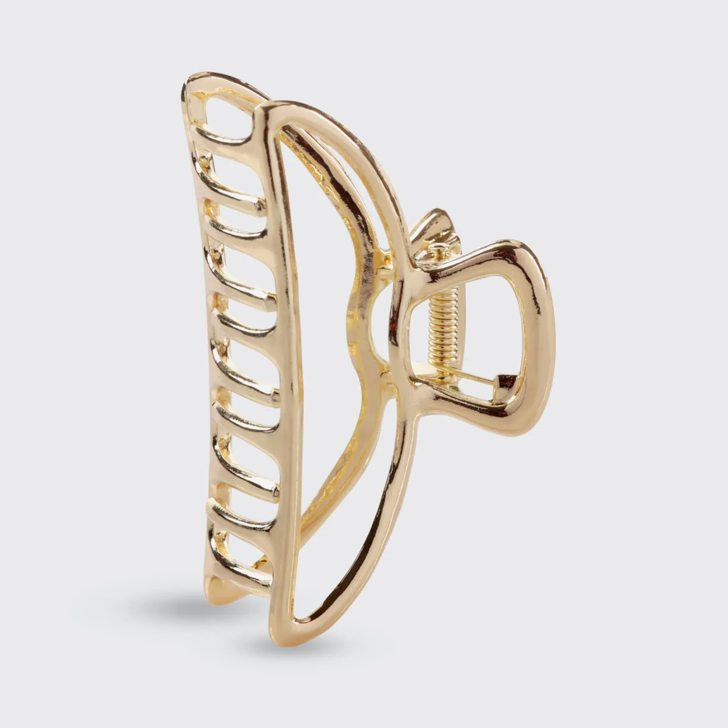 Open Shape Claw Clip, Gold | Kitsch