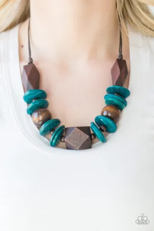 Pacific Paradise - Blue Paparazzi Necklace