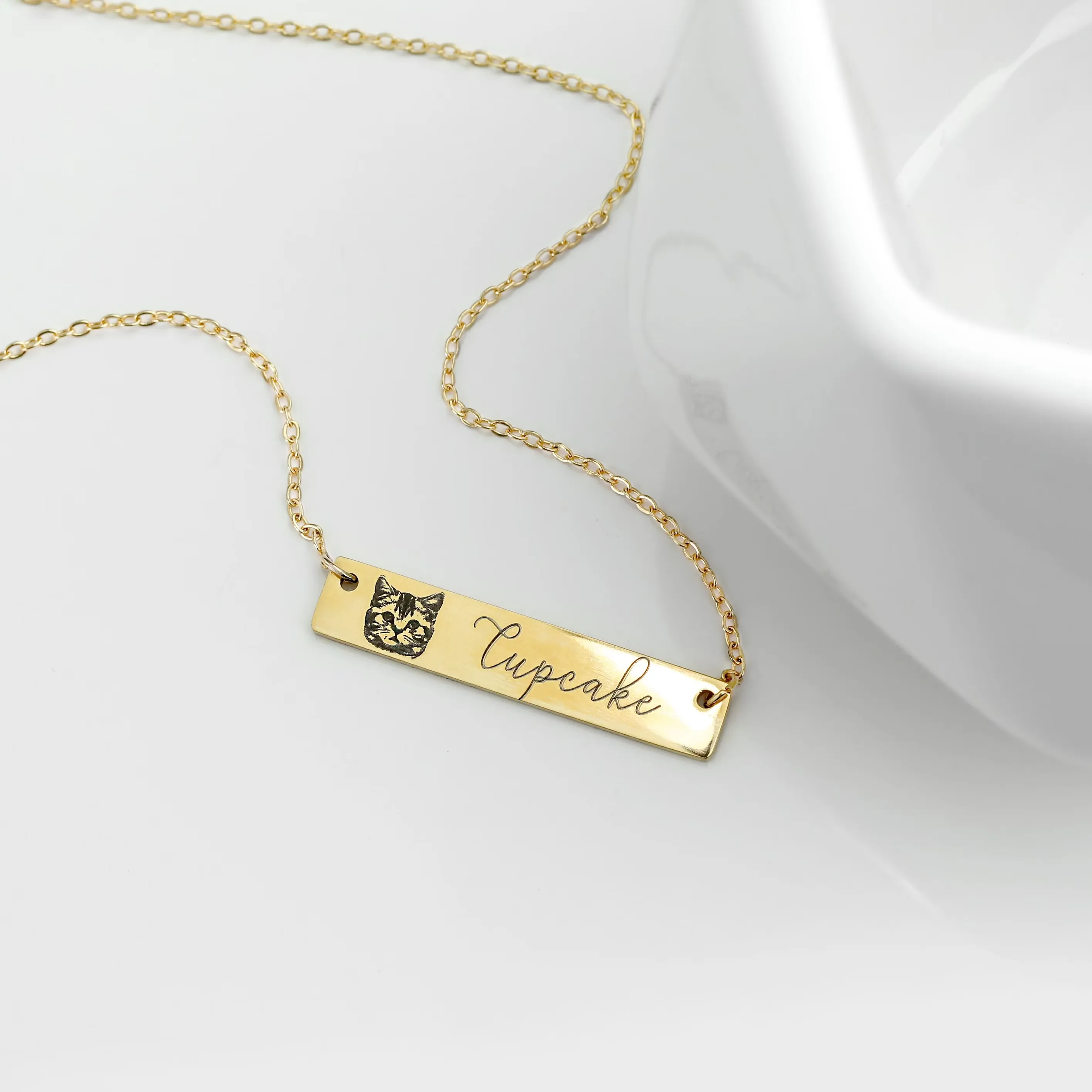 Pet Bar Personalized Necklace