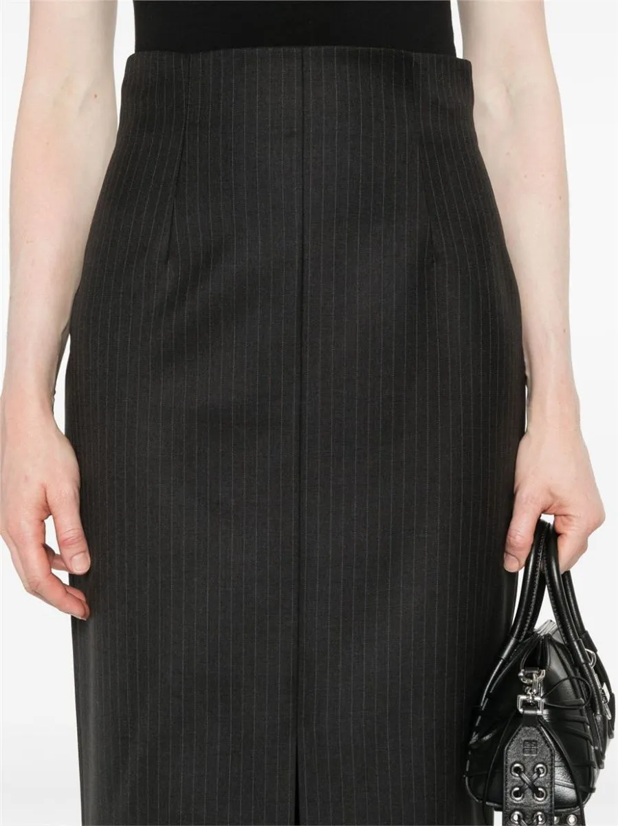 PINSTRIPED PENCIL SKIRT