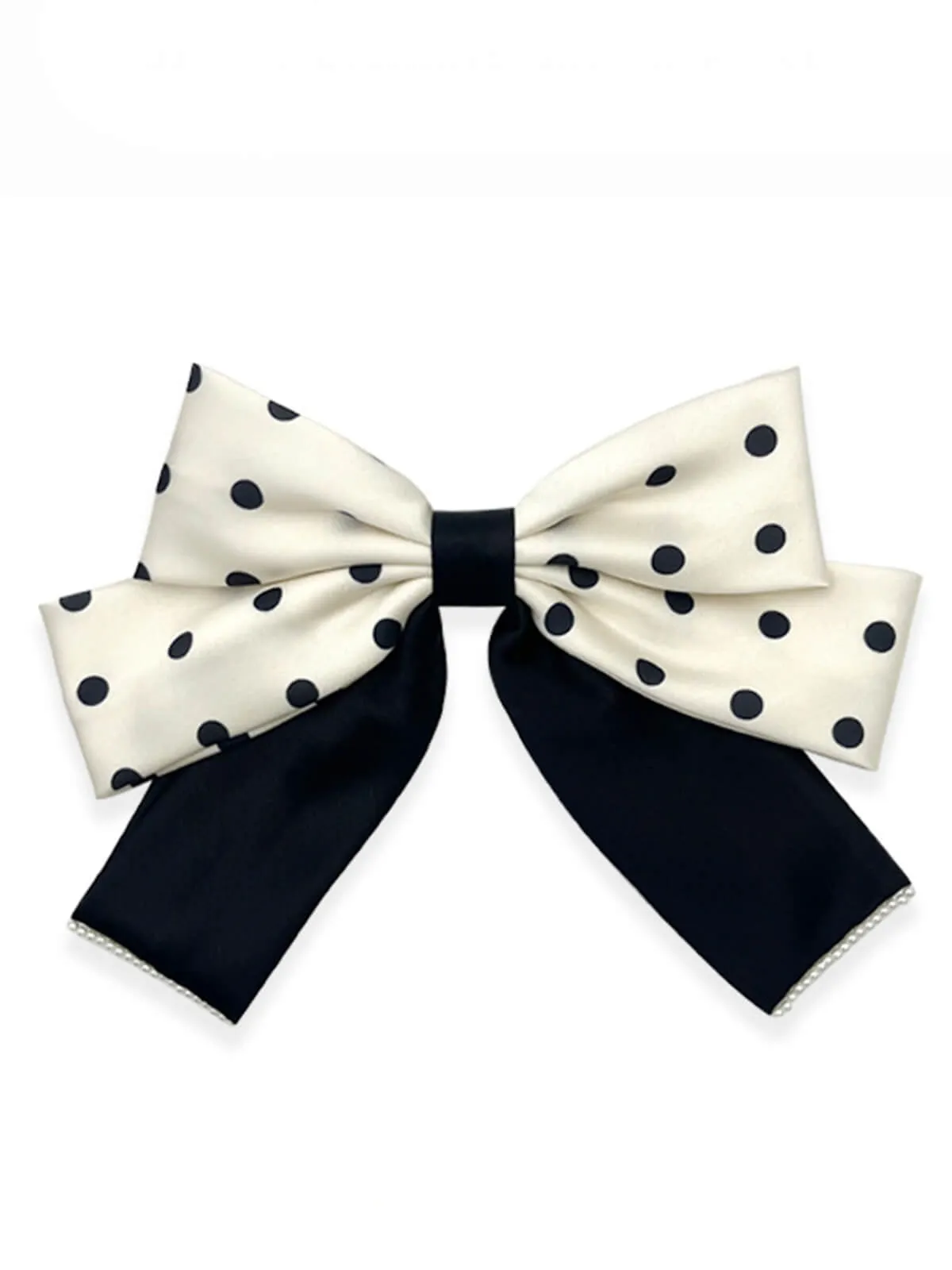 Retro Bow Polka Dots Hair Clip