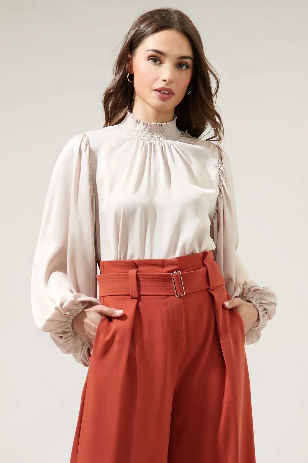 Rita Satin Blouse