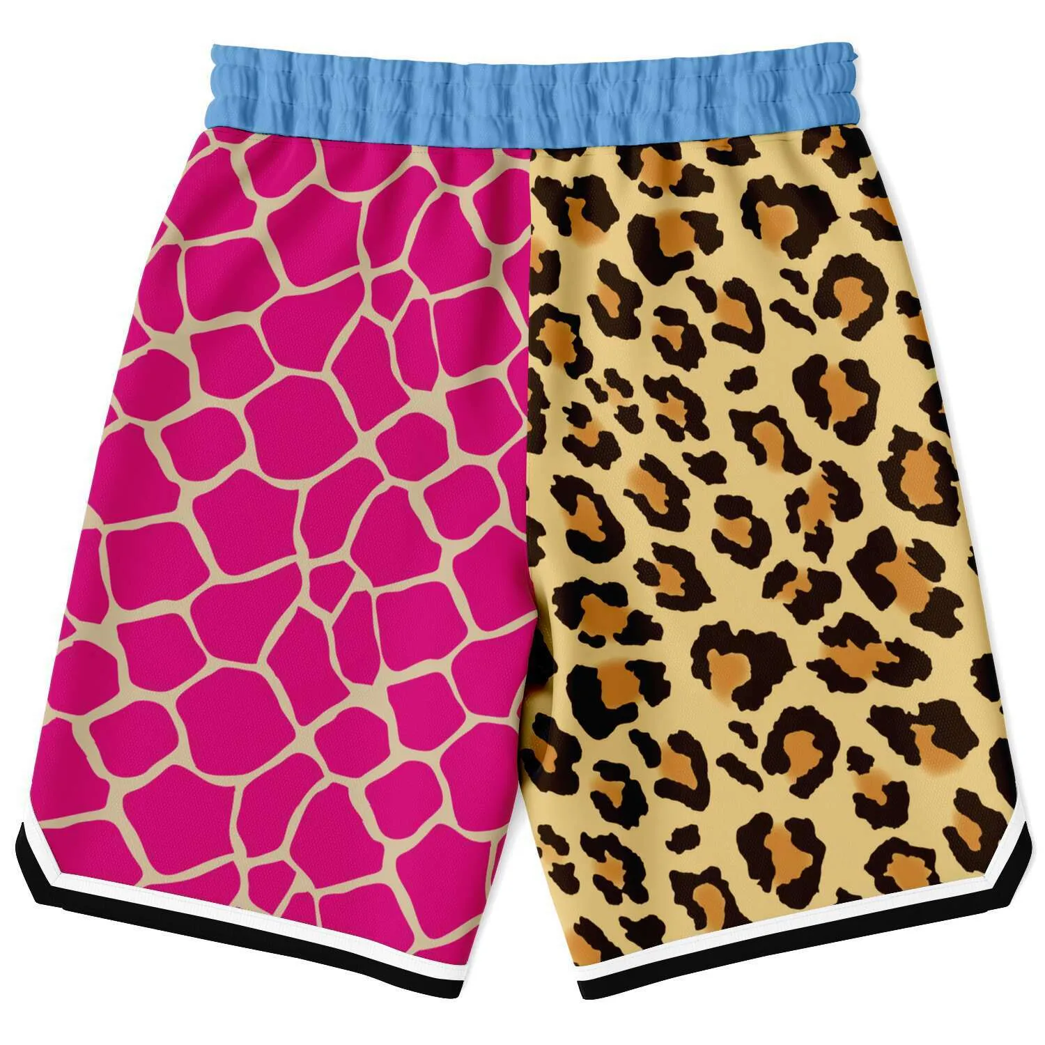 Santorini Leopard Unisex Basketball Shorts