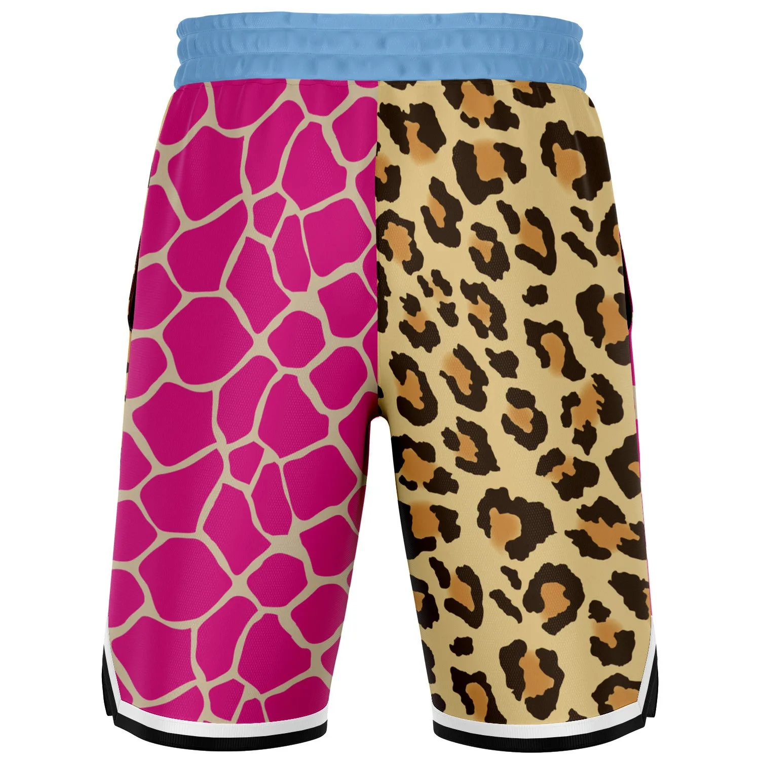 Santorini Leopard Unisex Basketball Shorts