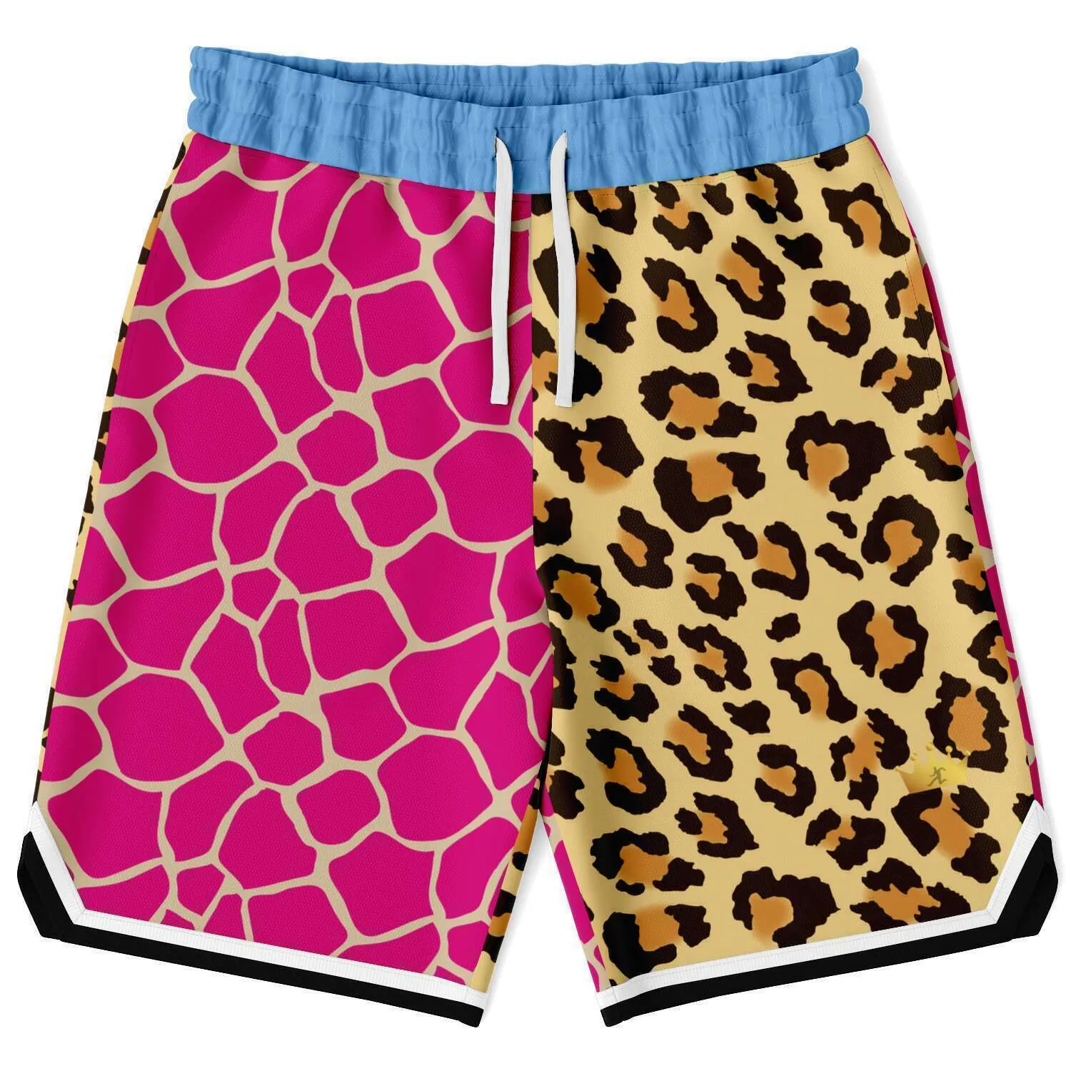 Santorini Leopard Unisex Basketball Shorts