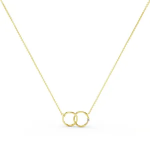 Simple Interlocking Circles Necklace