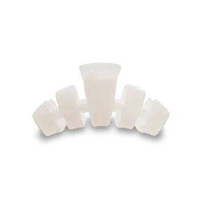 Small Teleties Claw Clip - Coconut White