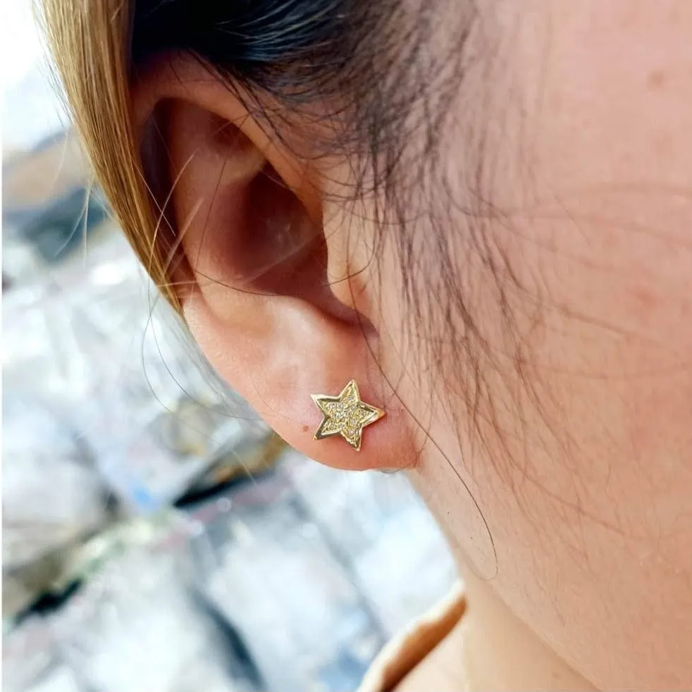 Star Diamond Earrings