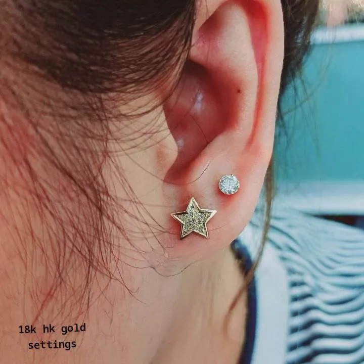 Star Diamond Earrings