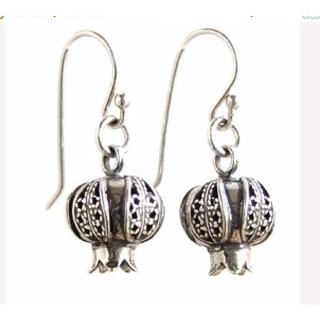 Sterling silver earrings, Silver earrings dangle, elegant filigree earrings 