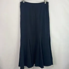 StJohnBlack Flare Bottom Long Knit Skirt