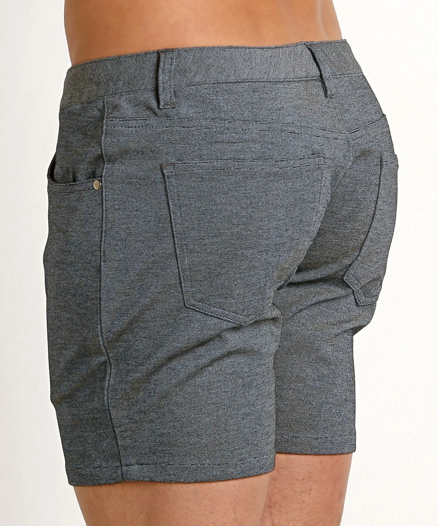 Stretch Knit Shorts (5 inseam) (Grey)