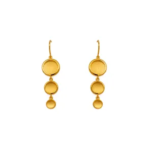 Sun Wire Earrings 24K Gold Vermeil