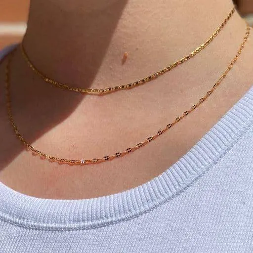 THE QUIN NECKLACE - 18k gold plated