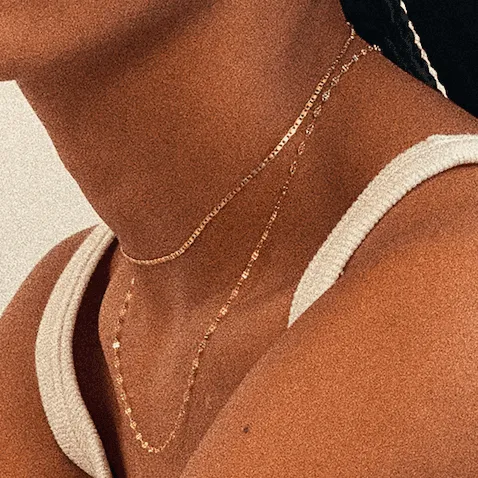 THE QUIN NECKLACE - 18k gold plated