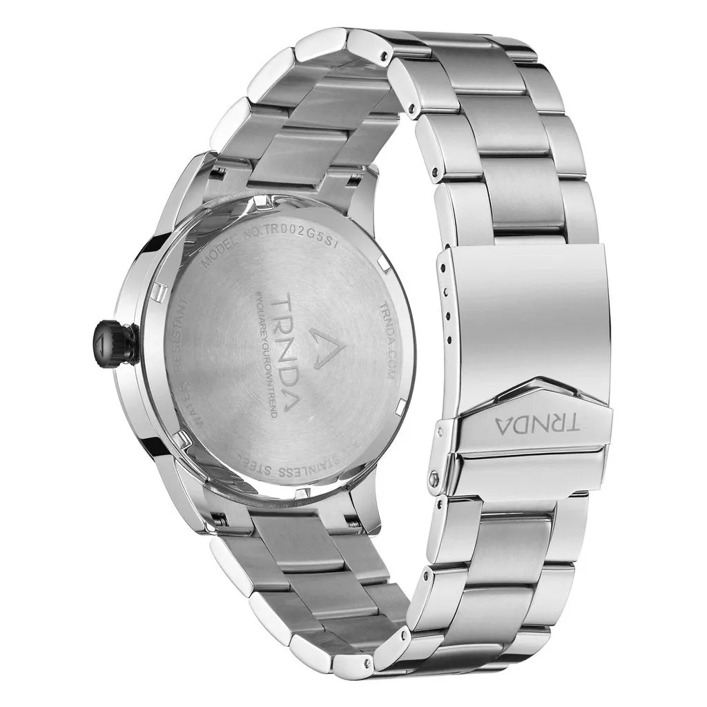 Trnda Stainless Steel Men's Watch TR002G5S1-B9S