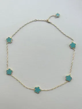 Turquoise Clover Necklace | Bonita