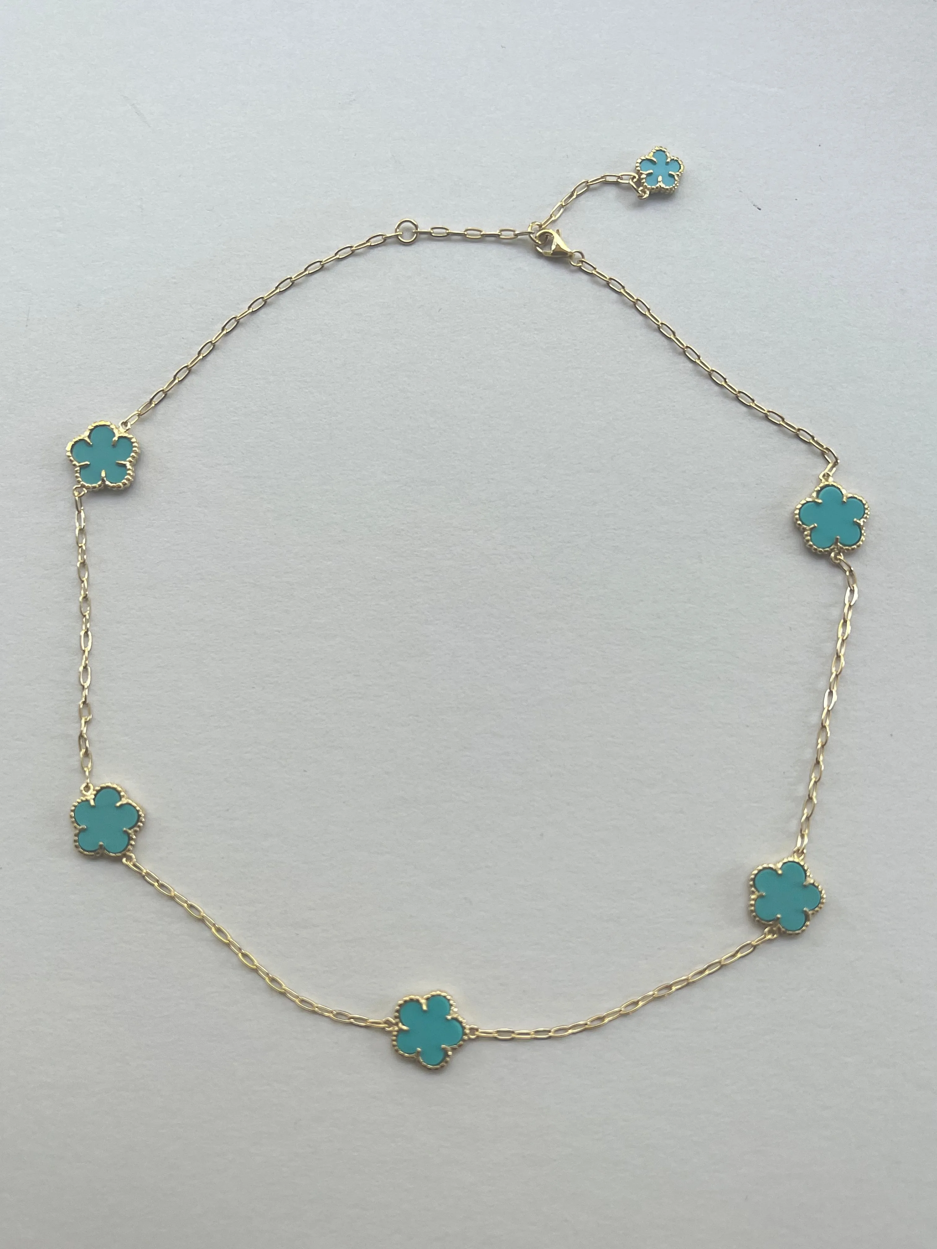 Turquoise Clover Necklace | Bonita