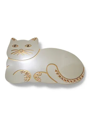 White Cat Hair Clip