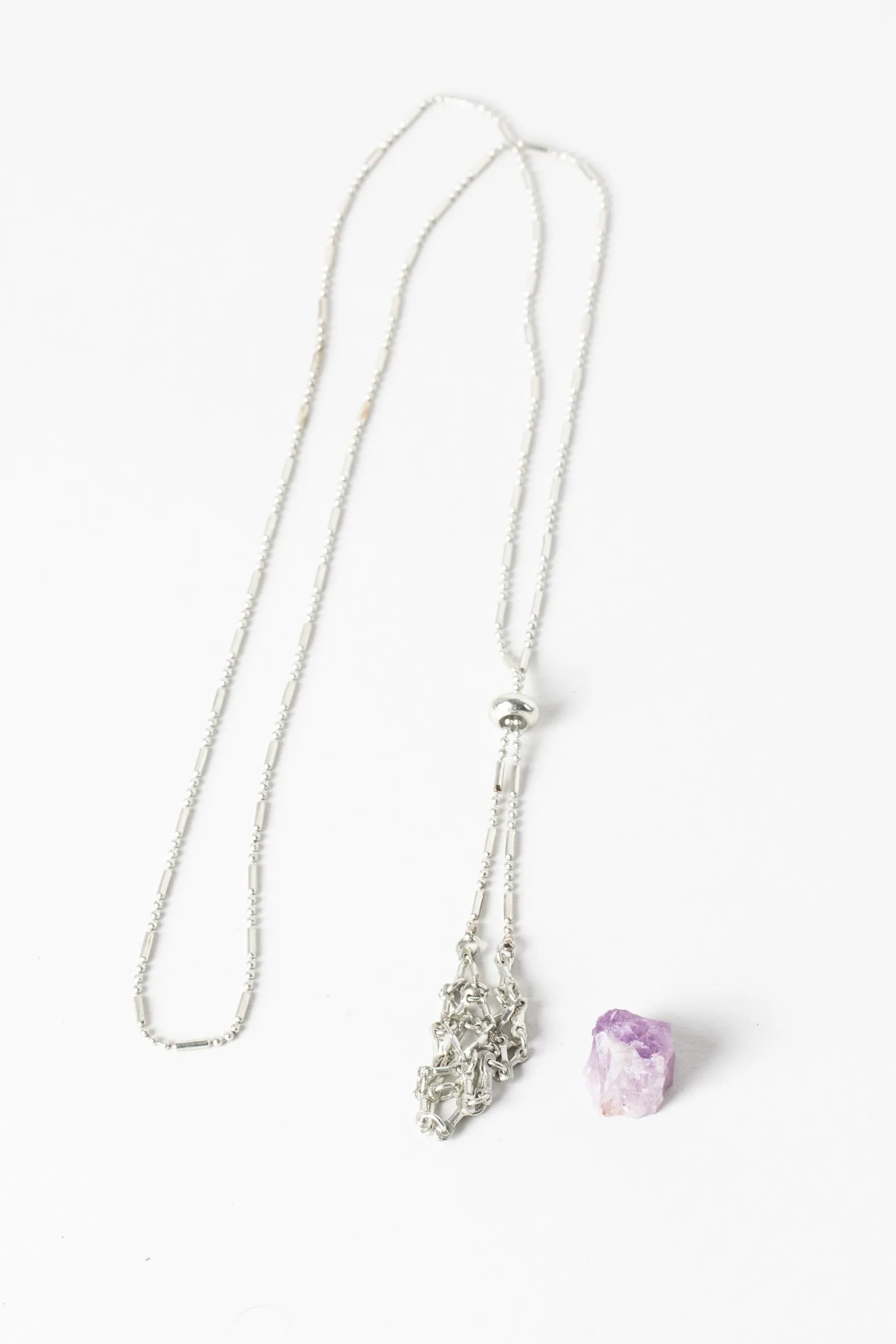 Wrapped Raw Crystal Necklace