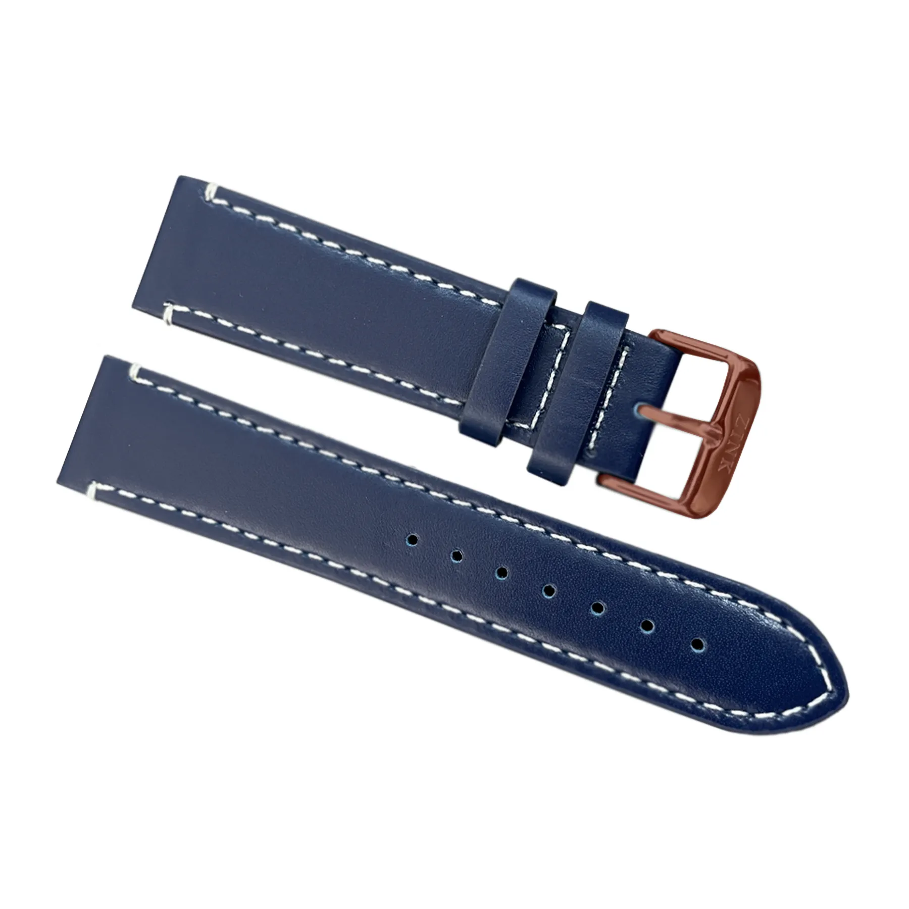 ZLB003BLOBN Zink Men's Thick Genuine Leather Strap